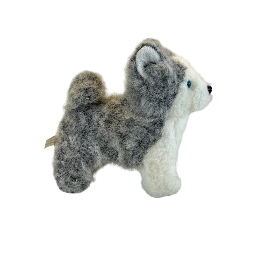 American Girl Stuffed‎ Husky Dog Pepper 7" Plush Toy Grey White